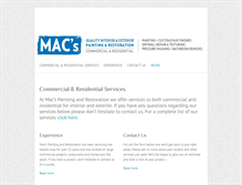 Tablet Screenshot of macspainting.com